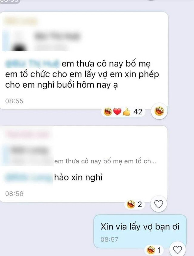 Nam sinh xin nghỉ học với lý do cả lớp méo mặt: 'Lại mất tiền rồi' Nam sinh xin nghi hoc voi ly do ca lop meo mat: 'Lai mat tien roi'