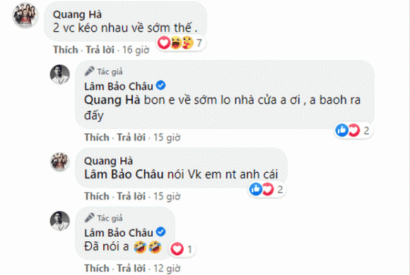 Lâm Bảo Châu chính thức nhận Lệ Quyên là 'vợ' Lam Bao Chau chinh thuc nhan Le Quyen la 'vo'