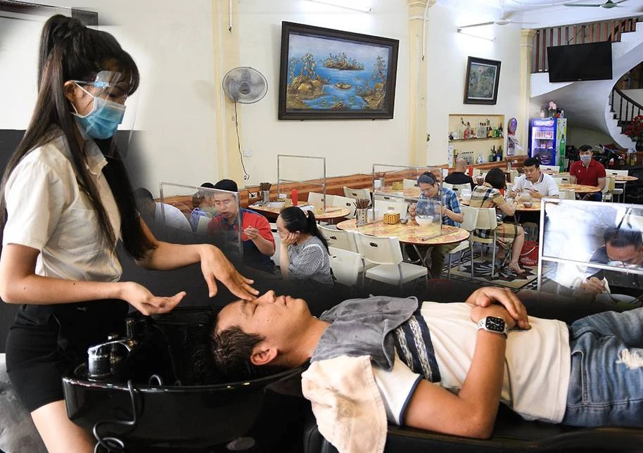 Dân Thủ đô nô nức đi ăn phở, cắt tóc như “mở hội“