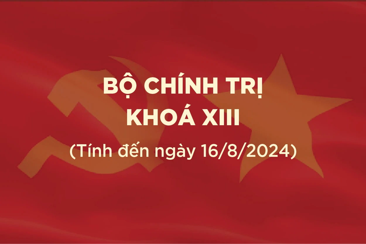 [Infographic] Danh sách Ủy viên Bộ Chính trị khóa XIII