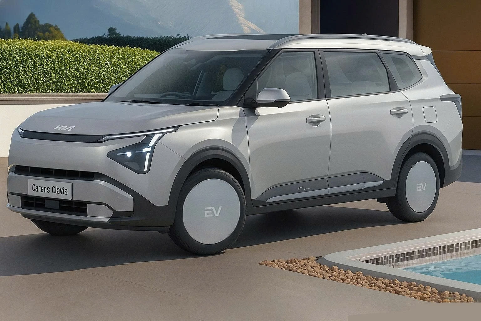 Cận cảnh SUV điện Kia Carens Clavis EV 2025 sắp ra mắt 
