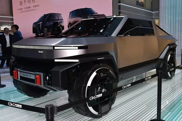 GAC Pickup 01 của Trung Quốc "nhái" Tesla Cybertruck lộ diện