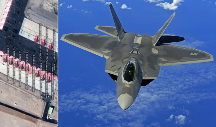 Hình ảnh vệ tinh hé lộ sự có mặt của F-22 tại căn cứ Ovda, Israel