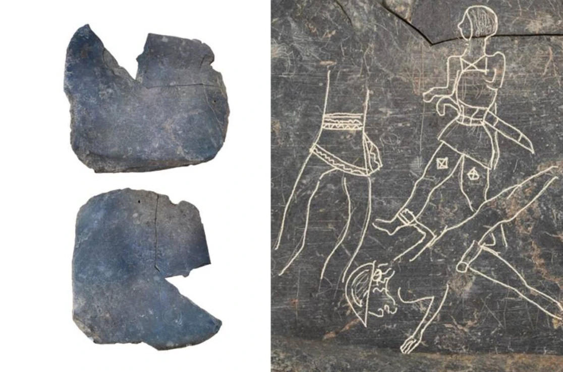 Tấm bia đá khắc hình ảnh lạ lùng từ nền văn minh cổ 