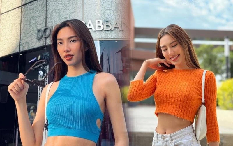 Hoa hậu Thùy Tiên tự tin diện croptop khoe vòng eo 58