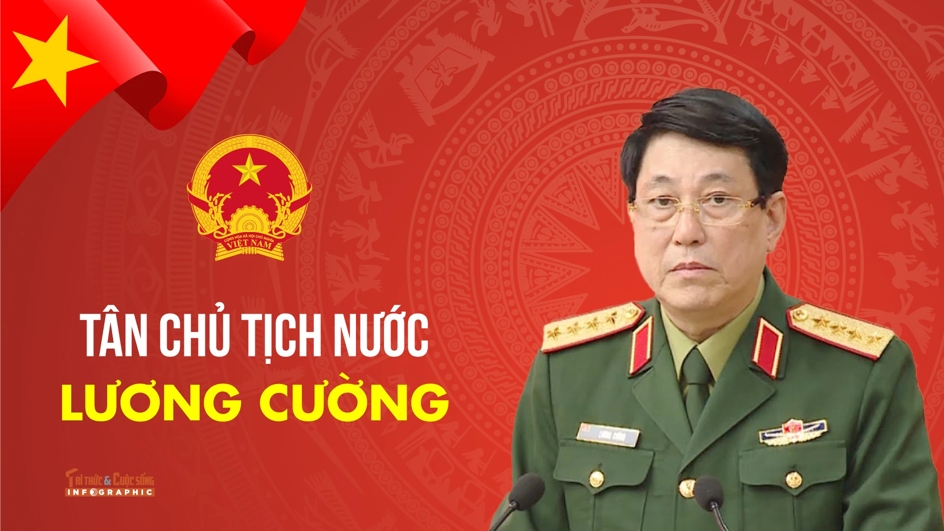 [INFOGRAPHIC] Tiểu sử tân Chủ tịch nước Lương Cường 