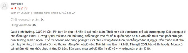 Tài khoản alokyej4g4 đánh giá 2 sao cho sản phẩm. Tài khoản alokyej4g4 đánh giá 2 sao cho sản phẩm.