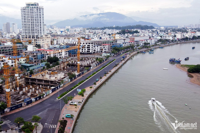 Khu dân cư Cồn Tân Lập ở Nha Trang bị Thanh tra Chính phủ thanh tra. Ảnh: Xuân Ngọc w-du-an-con-tan-lap-dji-0608-1826.jpg