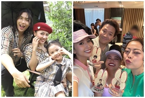 Trấn Thành vui vẻ, Văn Mai Hương selfie hậu trường phim "Thỏ ơi"