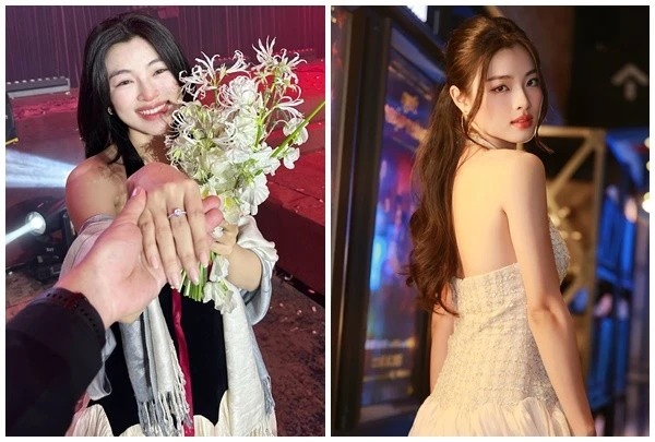 Diễn viên Lan Thy xúc động đón nhận lời cầu hôn từ bạn trai