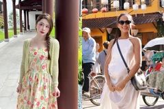 Hot face sao Việt: H'Hen Niê thả dáng khi đến Hội An