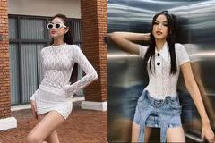 Đỗ Thị Hà chăm mặc váy ngắn cũn trước khi làm dâu hào môn