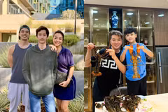 Hot face sao Việt: Đàm Vĩnh Hưng và con trai hào hứng khi được tặng tôm hùm
