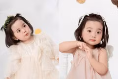 Con gái út Khánh Thi và Phan Hiển gây sốt với vẻ đẹp búp bê