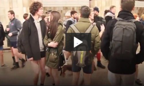 Video: Thế giới hào hứng "trò" đi tàu không mặc quần