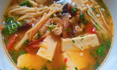 Đừng bỏ qua món canh đậu hũ nấm hương thơm ngon đủ chất