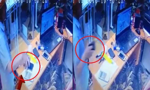 Video: Vờ mua hàng rồi “chôm” điện thoại trong cửa hàng quần áo