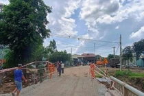  Thông xe 1 làn Cầu Đăk Pờ Tó Gia Lai sau sự cố sập do mưa lũ