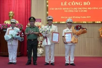 Công an Gia Lai công bố Quyết định bổ nhiệm cán bộ của Bộ trưởng Bộ Công an 