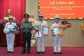 Công an Gia Lai công bố Quyết định bổ nhiệm cán bộ của Bộ trưởng Bộ Công an 