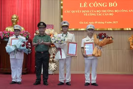 Công an Gia Lai công bố Quyết định bổ nhiệm cán bộ của Bộ trưởng Bộ Công an 