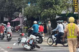 Bắt đối tượng tấn công CSGT khi bị yêu cầu quay lại hiện trường tai nạn