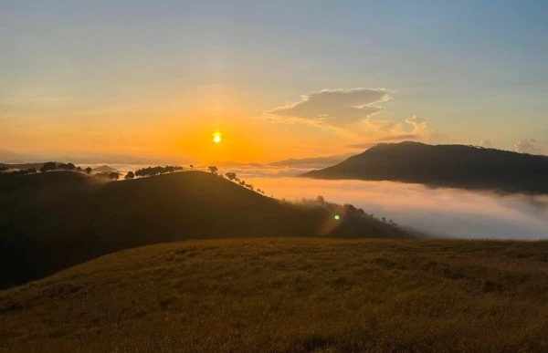 Đỉnh Phượng Hoàng mùa mây trắng điểm cắm trại hút du khách ở Quảng Ninh