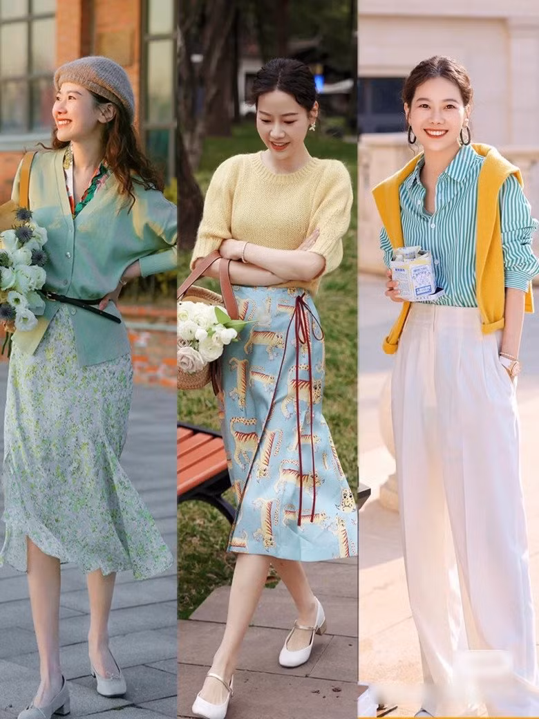 Ngày nắng gắt, phụ nữ U30 - U40 đừng mặc loè loẹt dễ nóng nực, kết thân 3 màu dịu mắt này là mát mẻ ảnh 13