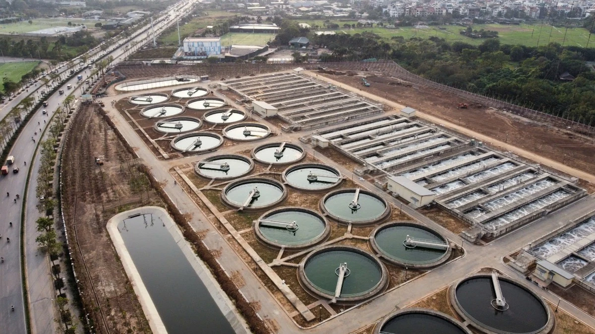 Cận cảnh nhà máy xử lý nước thải lớn nhất Hà Nội chuẩn bị khánh thành