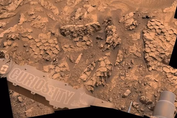 NASA công bố ảnh đá kỳ lạ giống 'vảy rồng' trên sao Hỏa