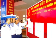 Vùng 2 Hải quân tổ chức bầu cử sớm cho các lực lượng làm nhiệm vụ trên biển