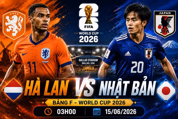 Dự đoán Hà Lan vs Nhật Bản: Đại chiến hấp dẫn tại bảng F World Cup 2026