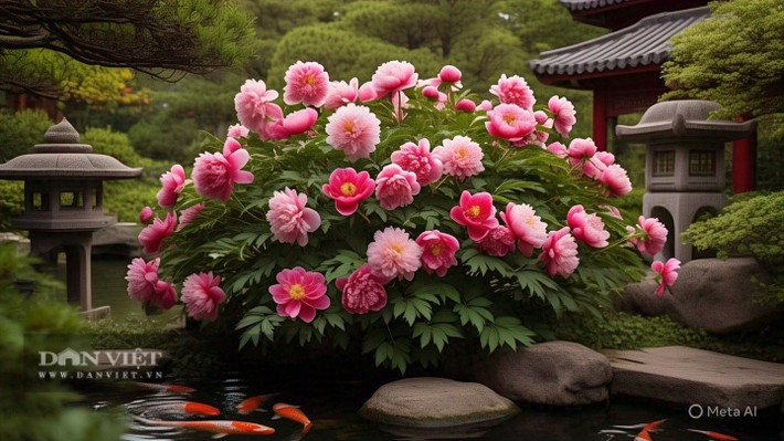 Cây mẫu đơn có tuổi thọ rất cao, thậm chí lên đến hàng trăm năm. Dù già nhưng vẫn nở hoa tươi tốt, như một biểu tượng của phúc đức trường tồn qua bao thế hệ.