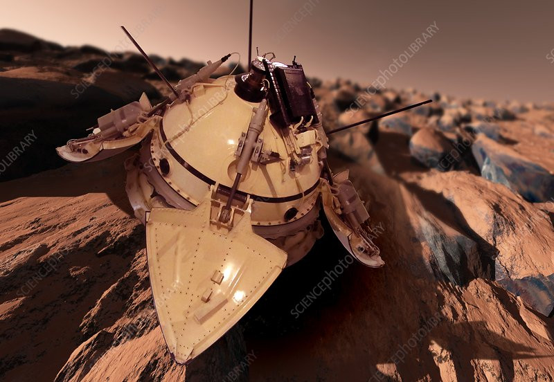  12. Sứ mệnh thám hiểm Sao Hỏa - Mars 3 (1971). Tàu Mars 3 là tàu vũ trụ đầu tiên hạ cánh thành công trên Sao Hỏa và truyền tín hiệu, dù chỉ trong thời gian ngắn. Ảnh: Sciencephoto.