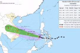 Bão số 13 KALMAEGI vào biển Đông, có thể đạt cấp 14, giật cấp 17 
