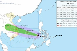 Bão số 13 KALMAEGI vào biển Đông, có thể đạt cấp 14, giật cấp 17 