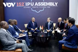 Chủ tịch Quốc hội Trần Thanh Mẫn gặp Chủ tịch Quốc hội Bờ Biển Ngà