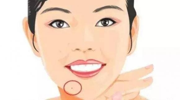 Nốt ruồi ở gần cằm: Cằm là tầng trệt, hai bên trái và phải dưới miệng là kho tài, thể hiện khả năng thu nạp tài lộc của một người khi về già.