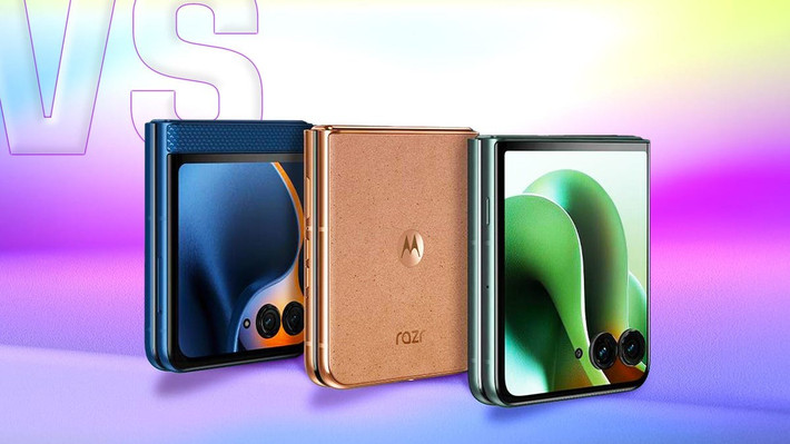 Motorola Razr 2025 Plus vẫn giữ lại 3 phiên bản màu quen thuộc từ đời trước, gồm Mocha Mousse, Midnight Blue và Hot Pink. Trong đó, Mocha Mousse chính là màu được Pantone chọn làm màu của năm 2025, vừa thời thượng vừa cá tính. Máy đạt chuẩn kháng nước và bụi IP48, tức là có thể chống nước tương đương bản cũ nhưng nay đã được bổ sung khả năng chống bụi hạt lớn hơn 1 mm.