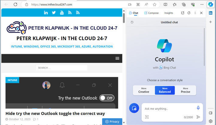 Khi truy cập một trang web cụ thể, họ cũng có thể nhờ Copilot hỗ trợ thêm. Ví dụ: Microsoft cho thấy cách một người dùng có thể hỏi trợ lý AI xem liệu công thức nấu ăn họ đang xem có thể được chế biến thành món chay hay không, và Copilot sẽ gợi ý các lựa chọn thay thế.