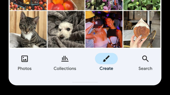 Ứng dụng quản lý ảnh Google Photos được cập nhật lên phiên bản v7.40 với tab "Create" đã được công bố trước đó. Công ty cho biết họ đang tìm cách phát hành trung tâm mới này cho các tính năng tập trung vào sáng tạo vào tháng 8, và chúng tôi thấy nó hiện đã xuất hiện ở thanh điều hướng phía dưới.