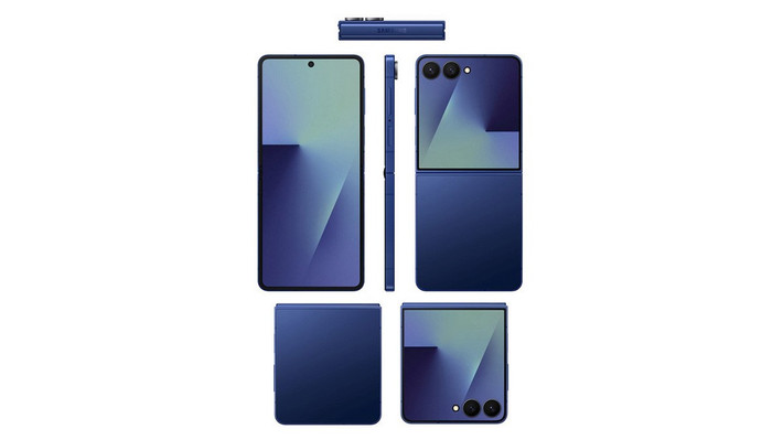 Cụ thể, leaker nổi tiếng Evan Blass vừa chia sẻ loạt ảnh render cho thấy Galaxy Z Flip7 sẽ có 3 tùy chọn màu sắc là Blue Shadow, Jet Black và Coral Red.