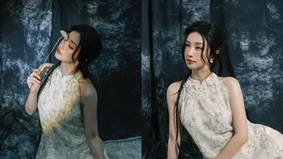Jun Vũ 'đốn tim' với áo dài cách tân sắc vóc ngọc ngà, thần thái miễn chê