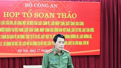 Bộ Công an họp Tổ biên tập dự án Luật sửa đổi, bổ sung luật