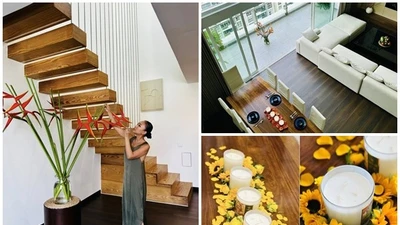 Bên trong căn hộ thông tầng của ca sĩ lấy chồng Tây 1m9