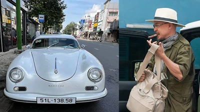 Đặng Lê Nguyên Vũ bất ngờ tậu xe cổ Porsche 356A Speedster siêu hiếm