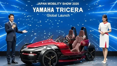 Cận cảnh Yamaha Tricera - xe ôtô 3 bánh "xịn sò", đánh lái cả 3 bánh