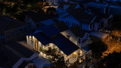 Nhà phố ấn tượng với những đường cong mềm mại 