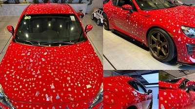 Cường Đô la được vợ và 2 con cưng "cá nhân hóa" cho xe Toyota 86 