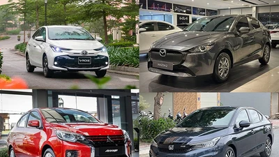 Doanh số sedan hạng B tháng 5/2025 tại Việt Nam